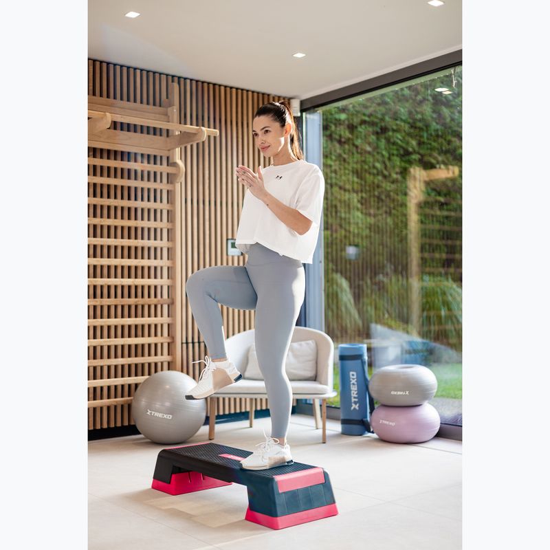 XTREXO aerobikos žingsniamatis TXO-B4W007 rožinės spalvos 7