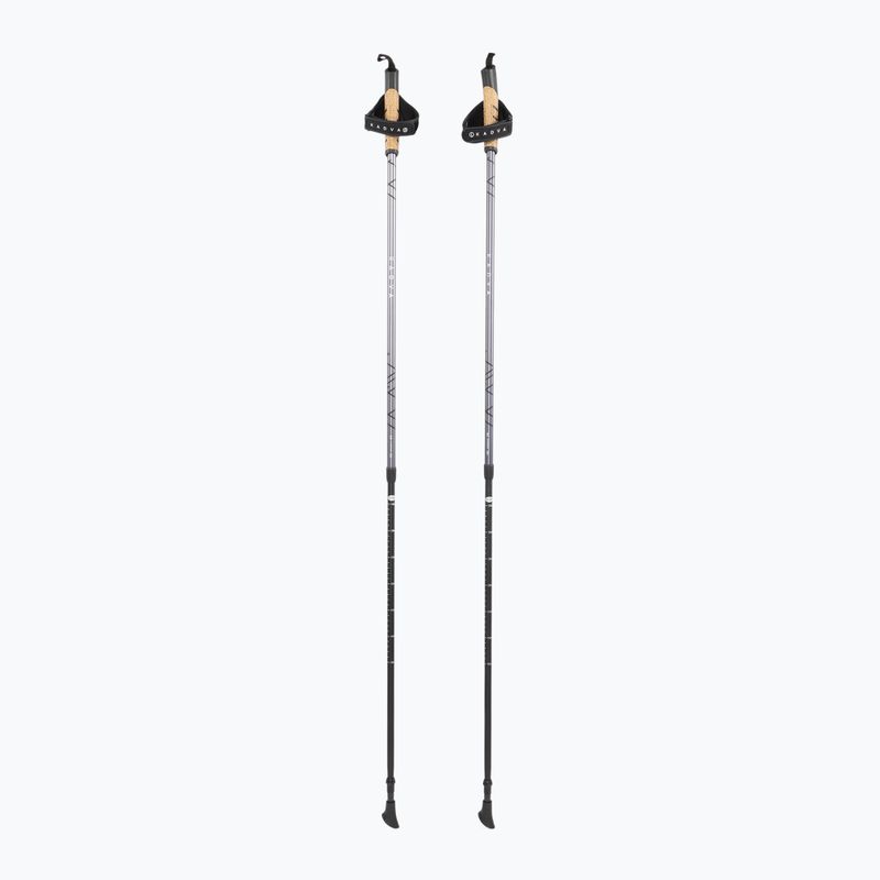 Reguliuojamos juodos spalvos KADVA Aruku nordic walking lazdos 3