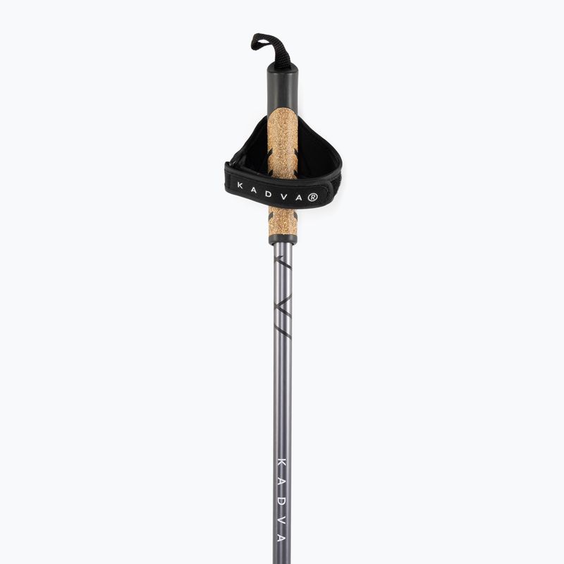 Reguliuojamos juodos spalvos KADVA Aruku nordic walking lazdos 5