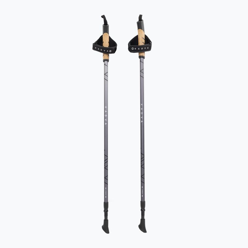 Reguliuojamos juodos spalvos KADVA Aruku nordic walking lazdos 10