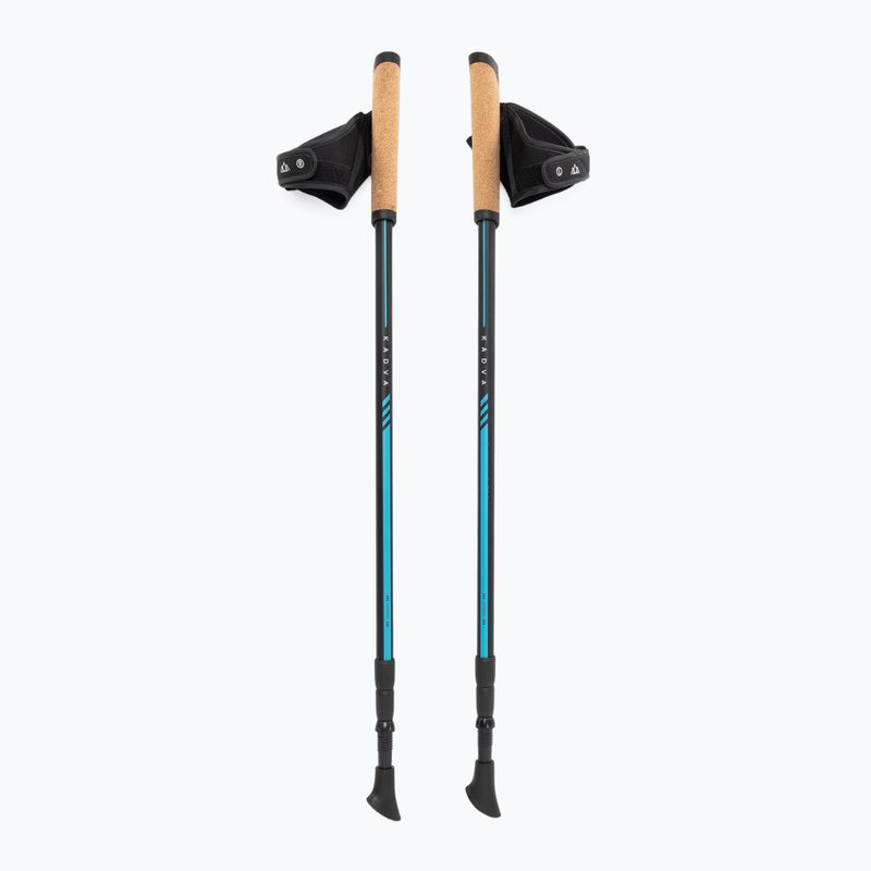 Reguliuojamos mėlynos KADVA Luna nordic walking lazdos 10