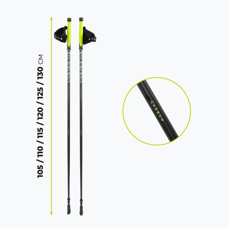 Nordic walking lazdos KADVA Raylan anglies pluošto pilkos spalvos 2