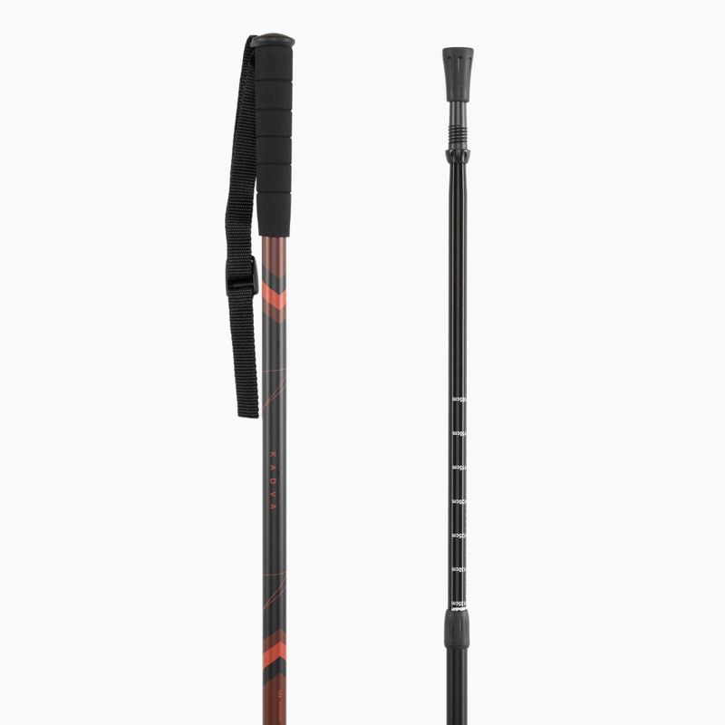 Reguliuojamos raudonos KADVA Tengri žygio lazdos 7