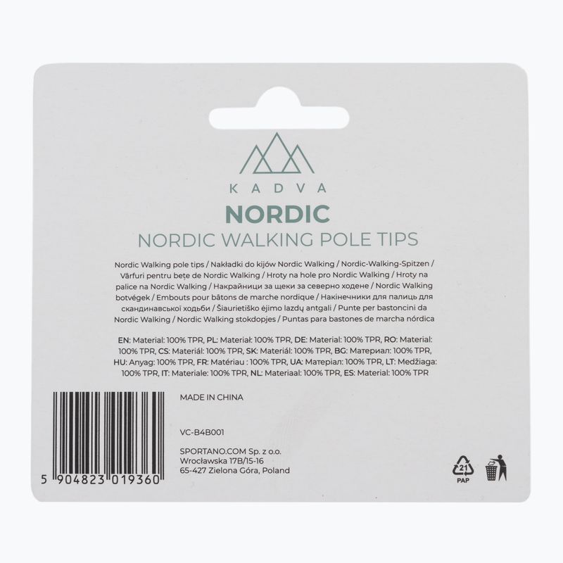 Antgaliai nordic walking lazdoms KADVA Nordic juoda 4