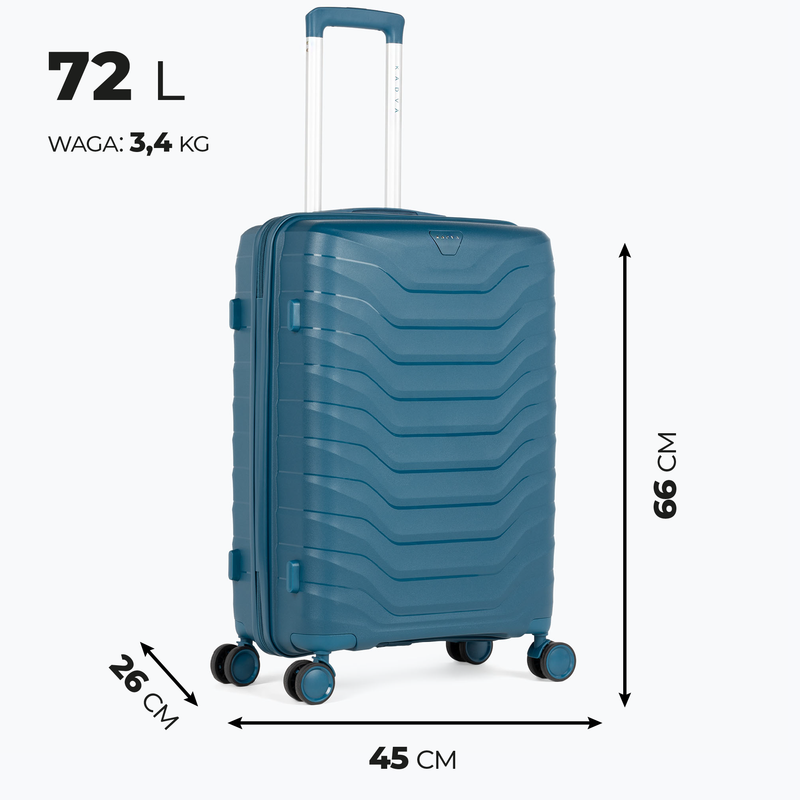 Kelioninis lagaminas KADVA Sancho 72 l mėlynas 3