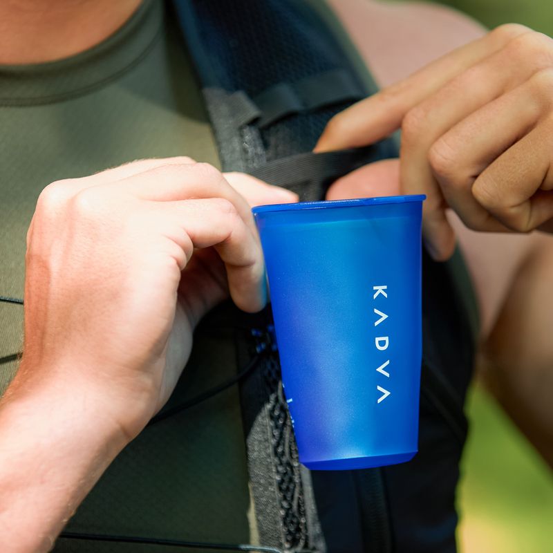 Puodelis KADVA minkštas softflask Flowbie 200 ml mėlynas 4