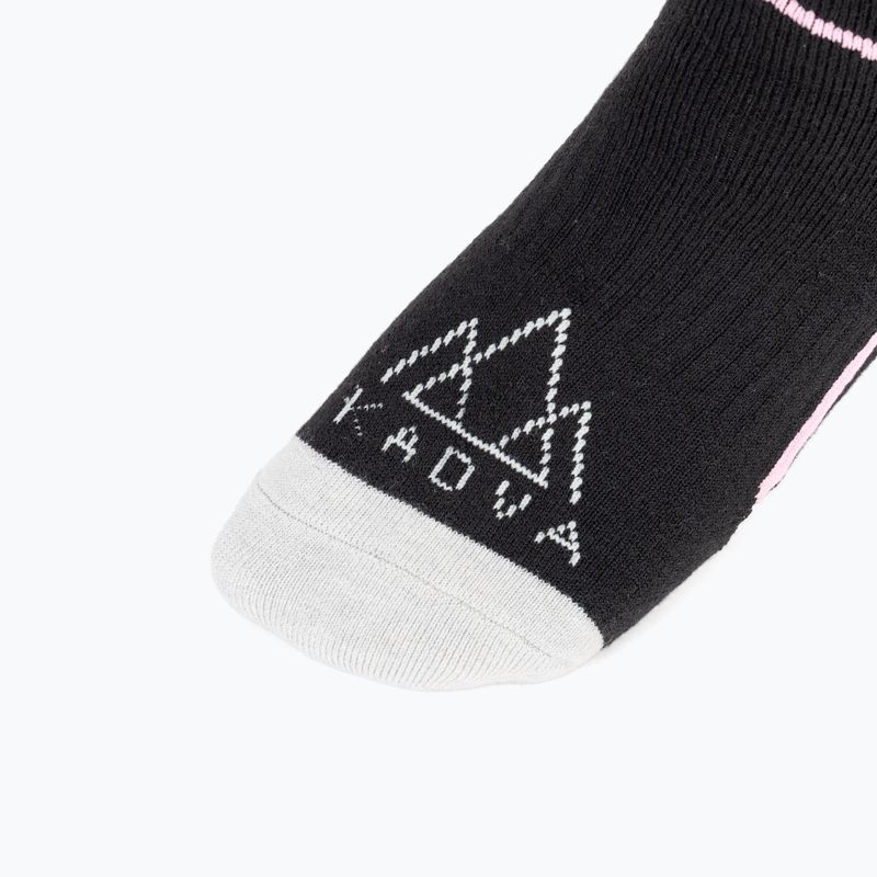 Moteriškos slidinėjimo kojinės KADVA Woolan W juodos spalvos 5