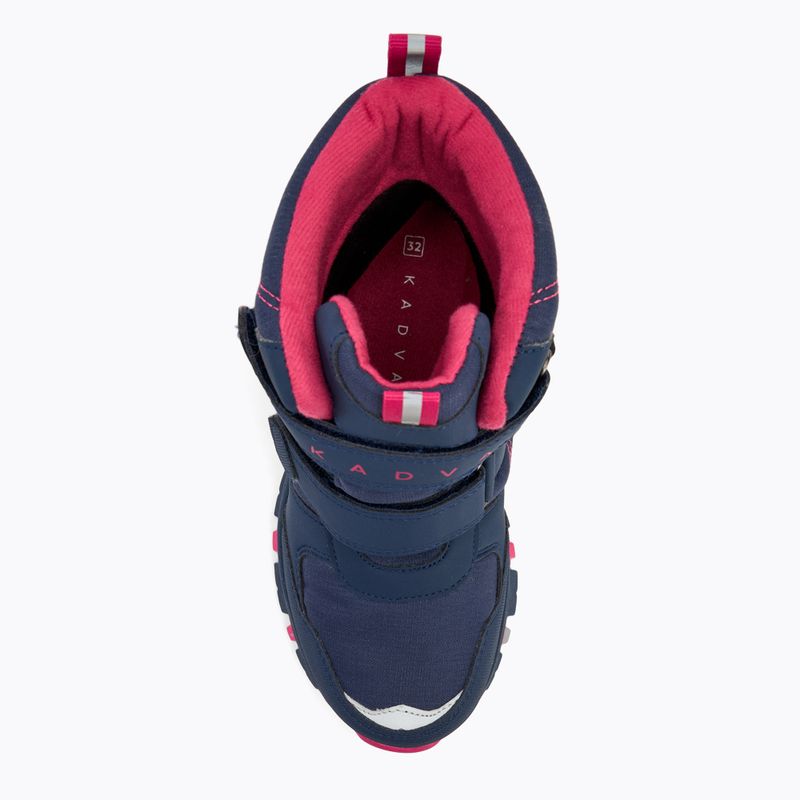Vaikiški žieminiai batai KADVA Snowey Mid WaterProof tamsiai mėlyna/fuksija 6