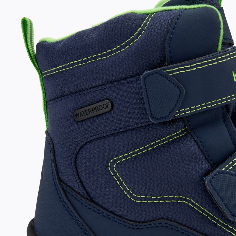 Vaikiški žieminiai batai KADVA Snowey Mid WaterProof tamsiai mėlyna/žalia 9