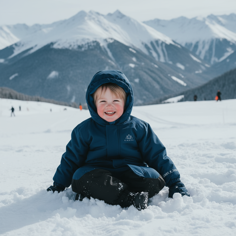 Vaikiškas slidinėjimo kombinezonas KADVA Kiko Jrb tamsiai mėlynas 7