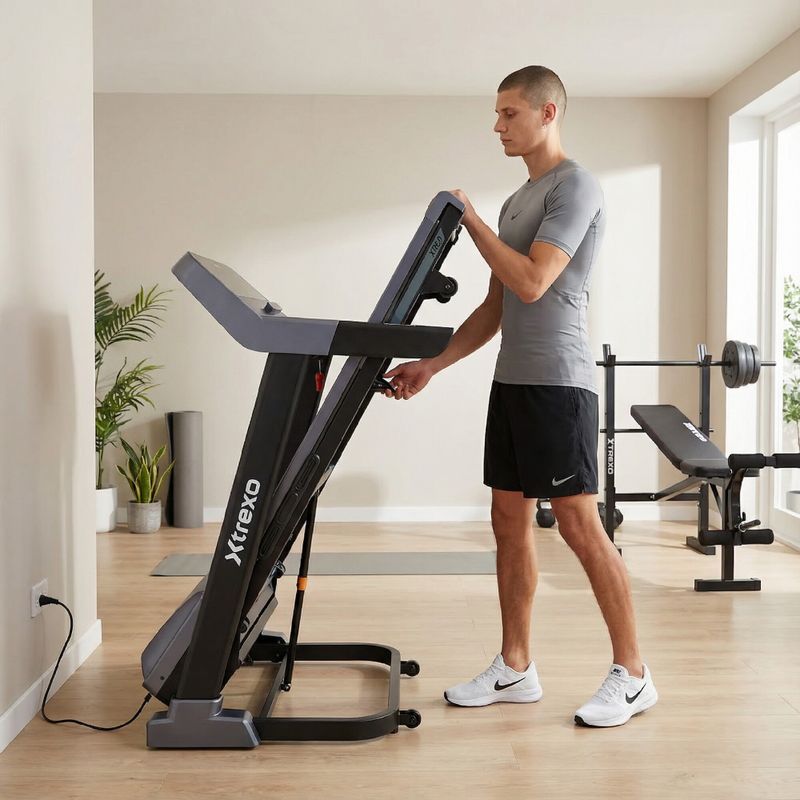 Elektrinis bėgimo takelis XTREXO X450 juodas 4