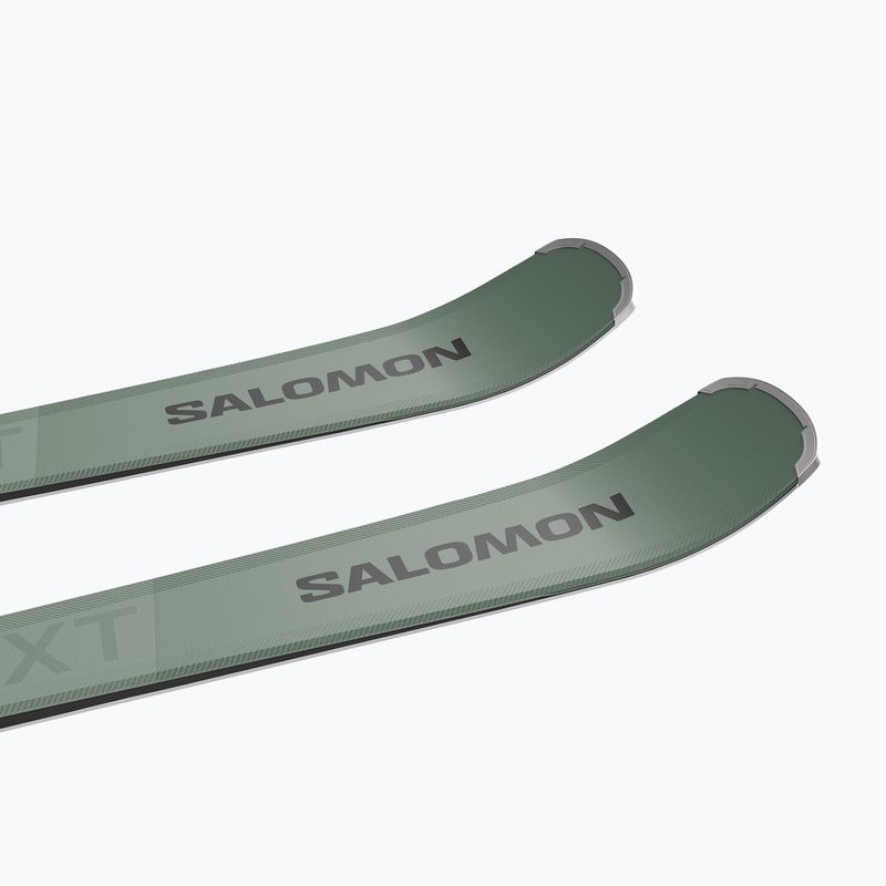 Kalnų slidės Salomon S/Max 8 XT + apkaustai M11 GW oil green/black/neon red 5