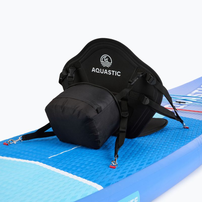 Baidarės sėdynė irklentei SUP AQUASTIC AQS-B4I186-BK su krepšiu juoda 2