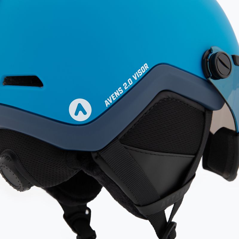 Vaikiškas slidinėjimo šalmas ATTABO Avens 2.0 Jr Visor blue 9