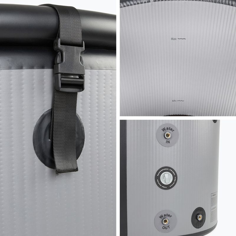 Šalto vandens baseinas AQUASTIC BrrFree 382 l dropstitch grey 12