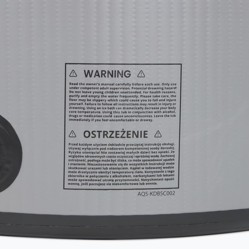 Šalto vandens baseinas AQUASTIC BrrFree 382 l dropstitch grey 15