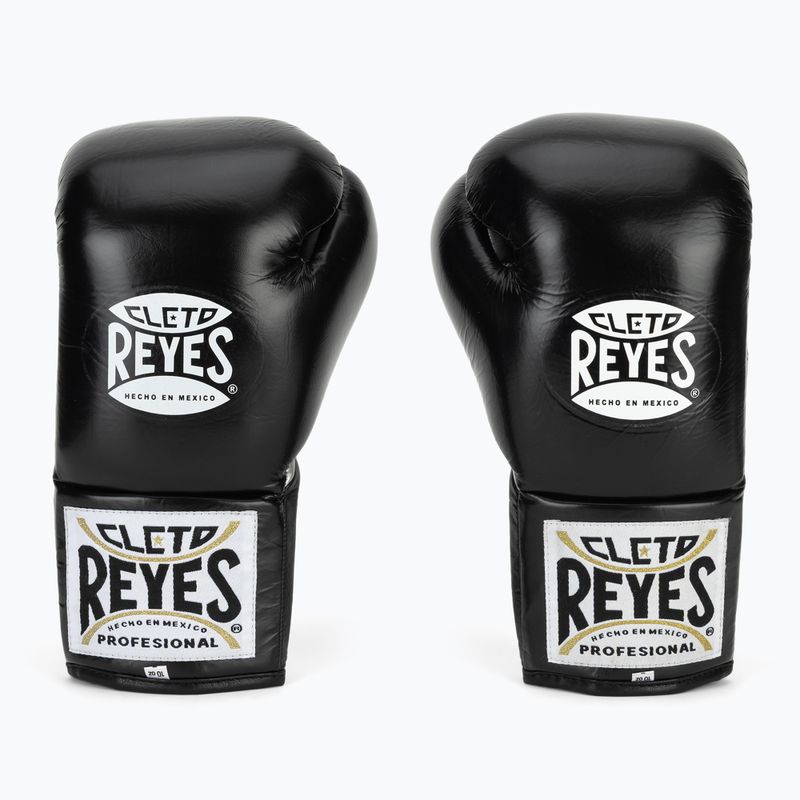 Bokso pirštinės Cleto Reyes Thumb in Cow Leather black/silver 2