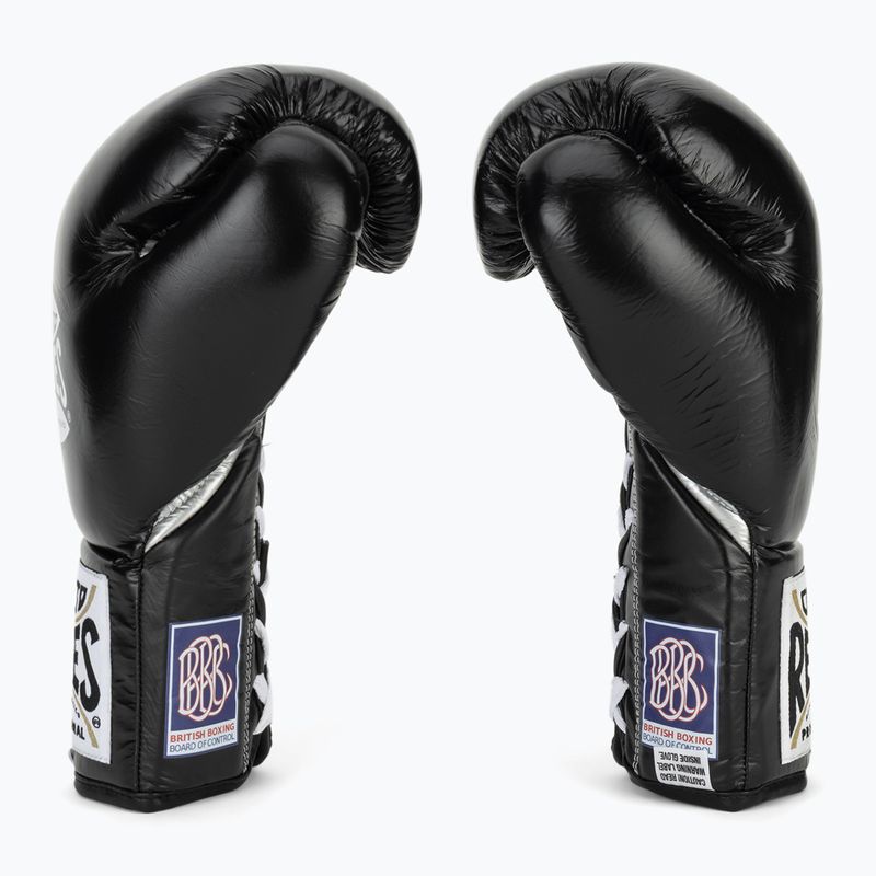Bokso pirštinės Cleto Reyes Thumb in Cow Leather black/silver 4