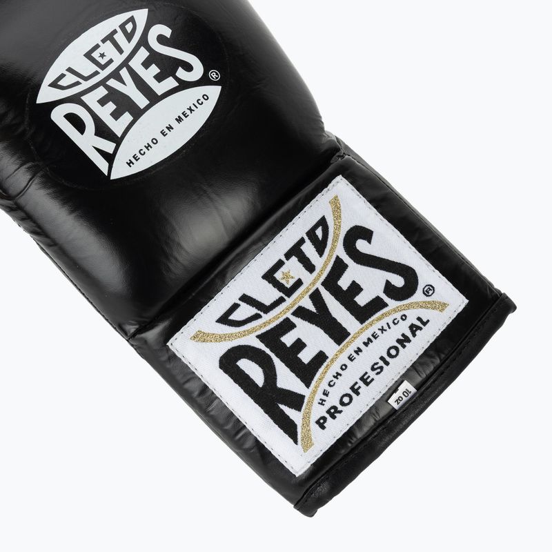 Bokso pirštinės Cleto Reyes Thumb in Cow Leather black/silver 6