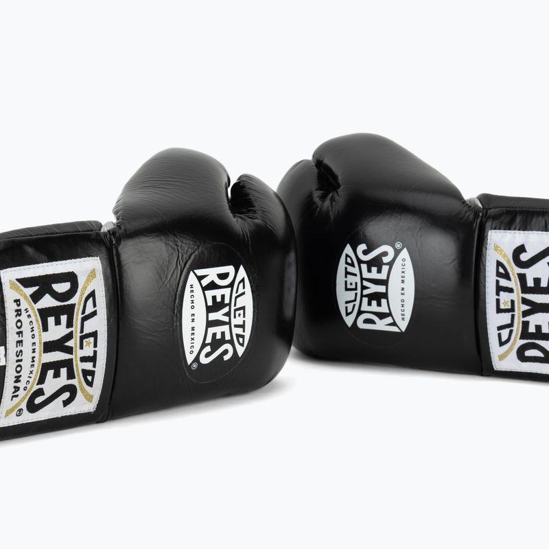 Bokso pirštinės Cleto Reyes Thumb in Cow Leather black/silver 7