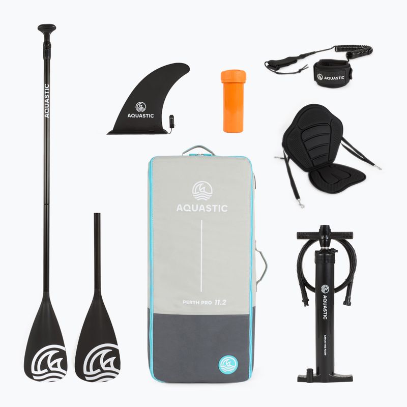 Rinkinys pripučiama lenta SUP AQUASTIC Perth Pro 11'2" all-round blue 20