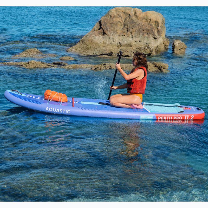 Rinkinys pripučiama lenta SUP AQUASTIC Perth Pro 11'2" all-round blue 23