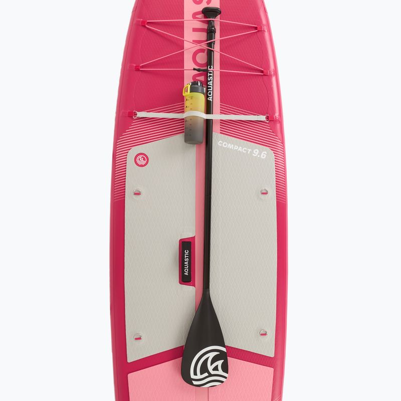 Rinkinys pripučiama lenta SUP AQUASTIC Compact 9'6" pink 10