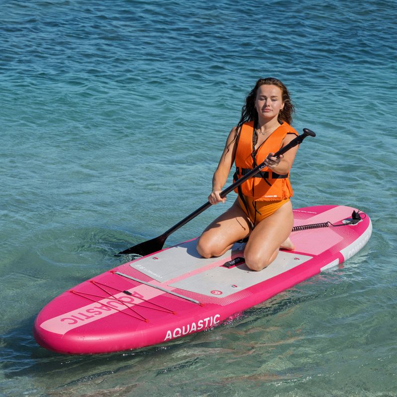 Rinkinys pripučiama lenta SUP AQUASTIC Compact 9'6" pink 18