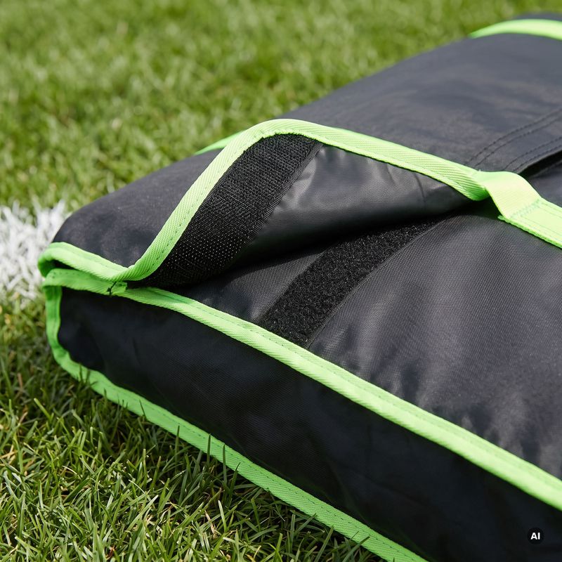 Vartų nešiojimo krepšys OneTeam Swiftgoal 120 x 70 cm black/green 6