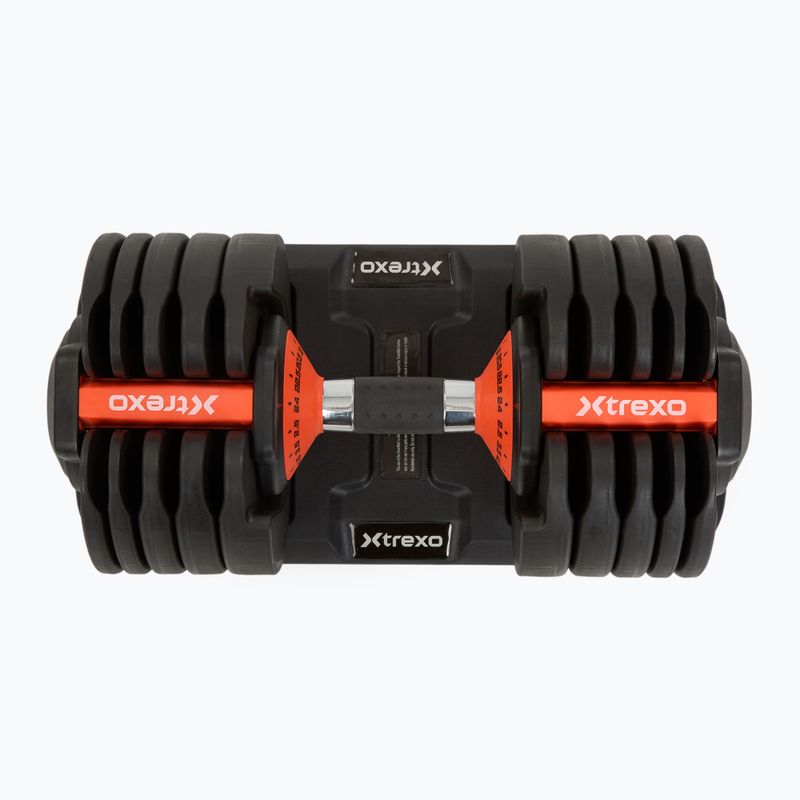 Reguliuojamas hantelis XTREXO 24kg EVO black 3
