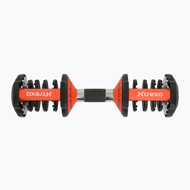 Reguliuojamas hantelis XTREXO 24kg EVO black 8
