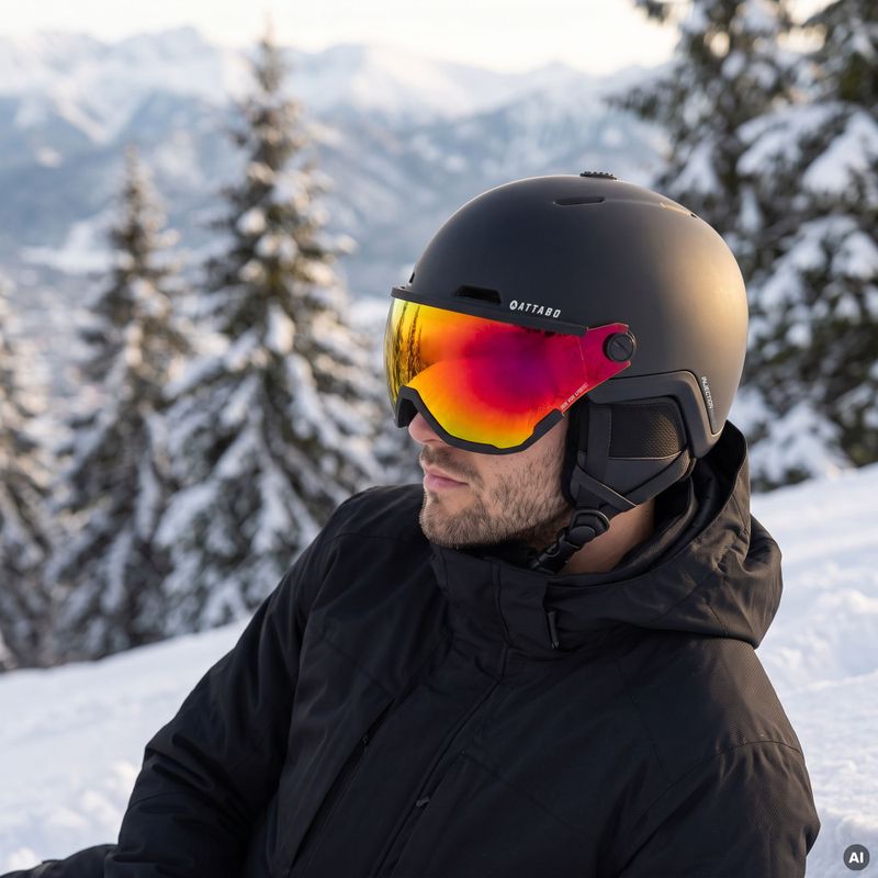 Slidinėjimo šalmas ATTABO Avens 2.0 Visor black 6