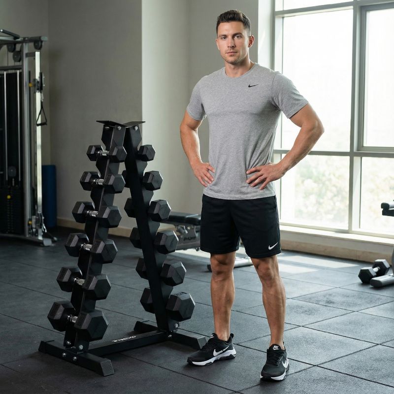 Hantelių stovas XTREXO black 5