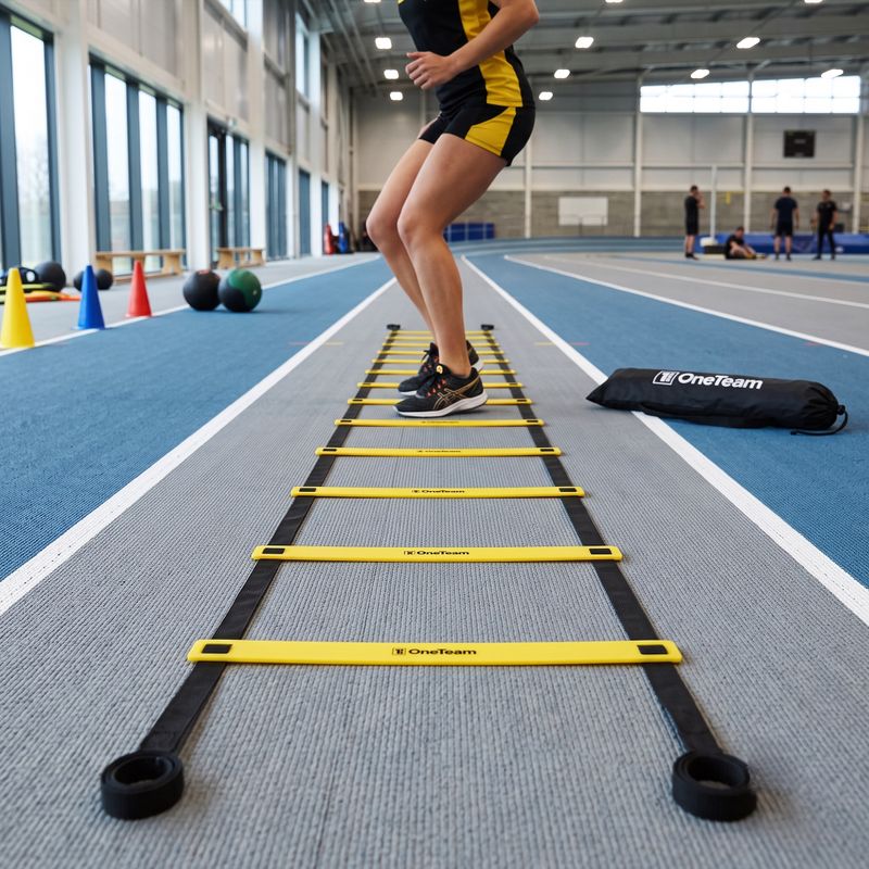 Koordinacinė kopėčių sistema OneTeam S-AG LADDER 6M geltona 3