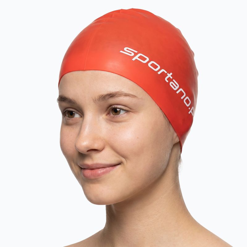 Plaukimo kepuraitė SPORTANO silicone orange 2