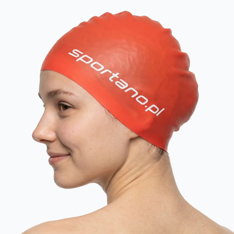 Plaukimo kepuraitė SPORTANO silicone orange 3