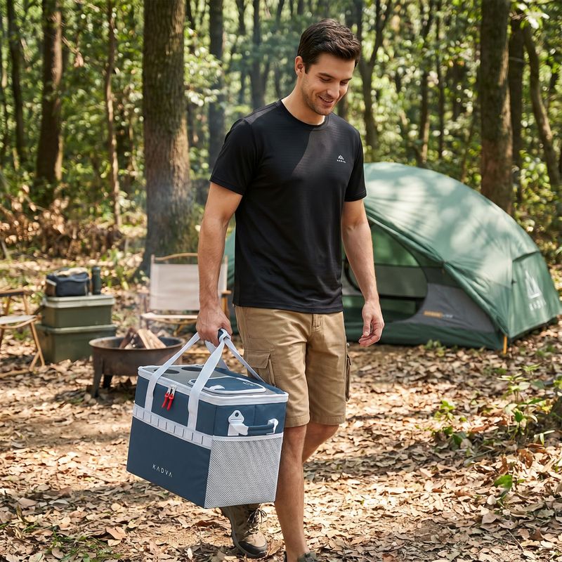 Turistinis šaldytuvas KADVA foldable into Picnicer 30 l navy blue 15