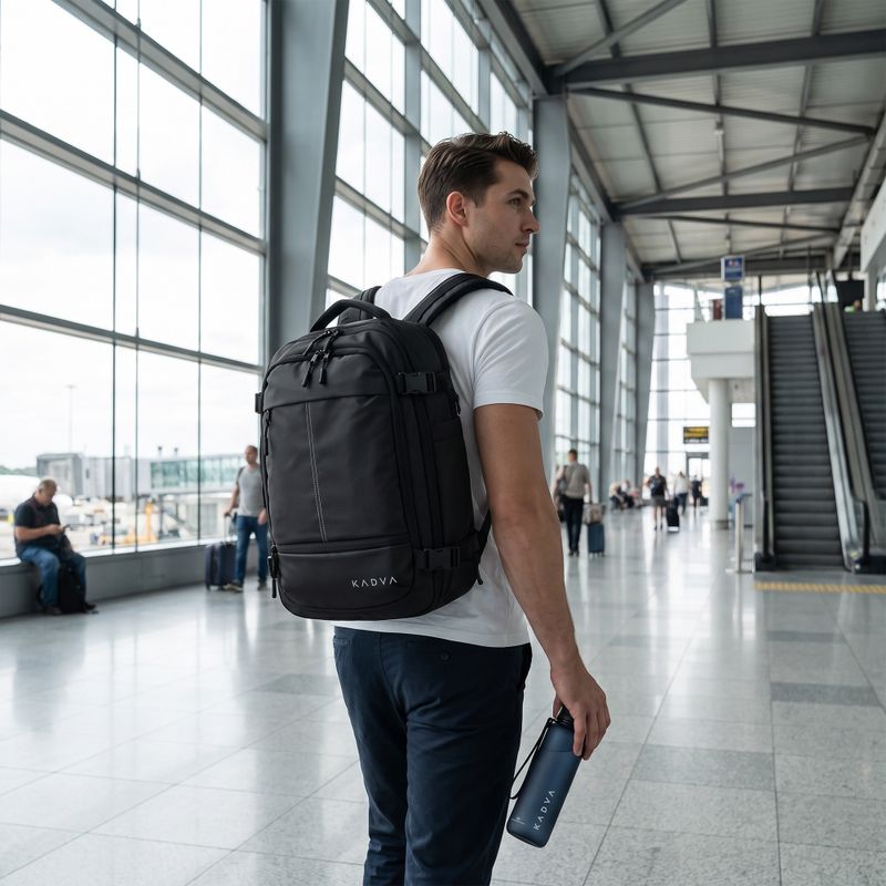 Kabinos vakuuminis kuprinė KADVA ARTravel 22 l juoda 4