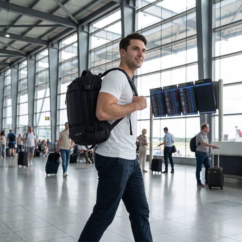 Kabinos vakuuminis kuprinė KADVA ARTravel 22 l juoda 5