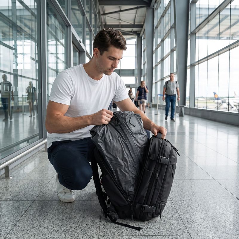 Kabinos vakuuminis kuprinė KADVA ARTravel 22 l juoda 6