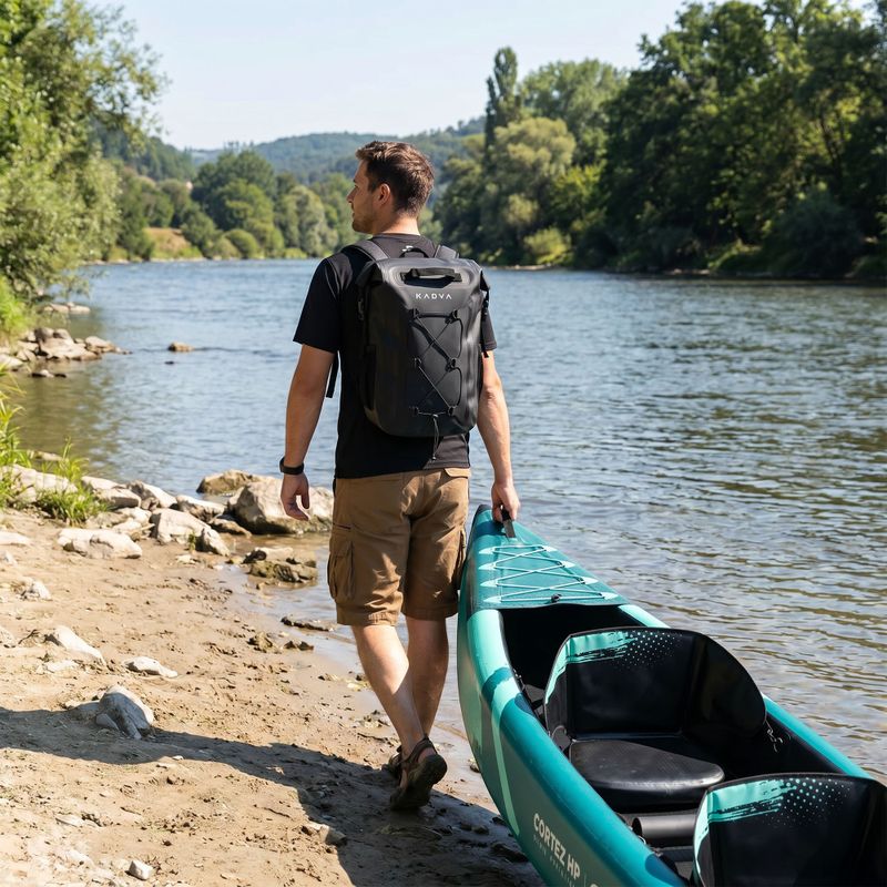 Vandeniui atspari kuprinė KADVA Fish 20 and black 11