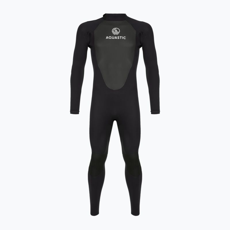 Vyriškas neopreninis kostiumas banglenčių sportui AQUASTIC 4/3 mm WAVEY black 10