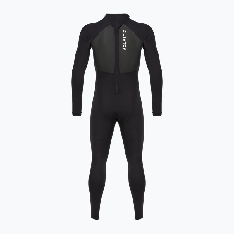 Vyriškas neopreninis kostiumas banglenčių sportui AQUASTIC 4/3 mm WAVEY black 11