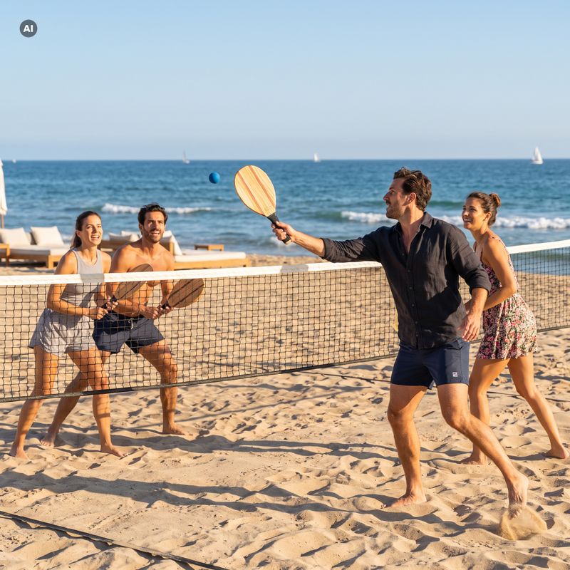 OneTeam Beach Play paplūdimio teniso rinkinys rudos spalvos 2