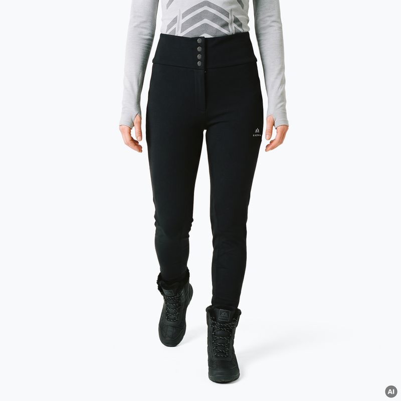 Moteriškos slidinėjimo kelnės KADVA Nora WMNS WP 5K/3K SOFTSHELL juodos spalvos 2