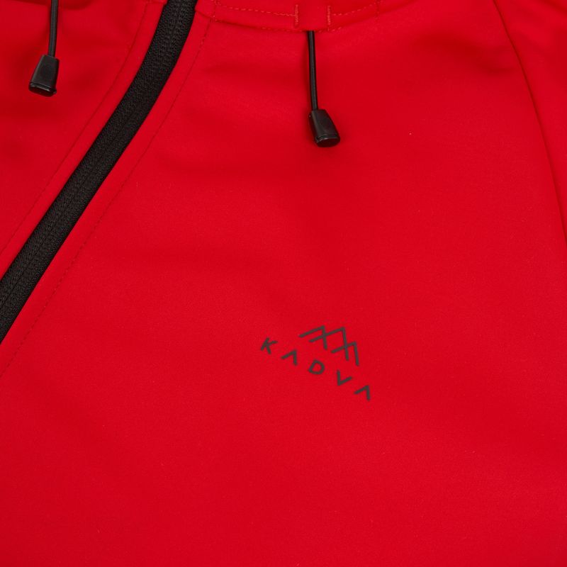 Vyriškas trekingo džemperis KADVA Arix WP 5K/3K softshell hibridas raudonas 3