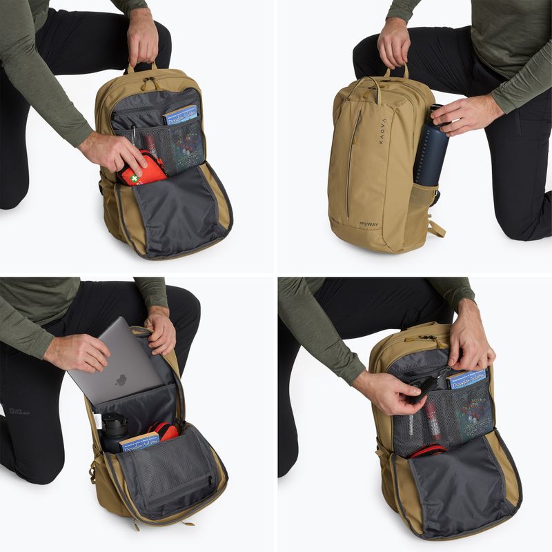 Turistinė kuprinė Kadva anyWAY 25 l smėlio spalvos 7