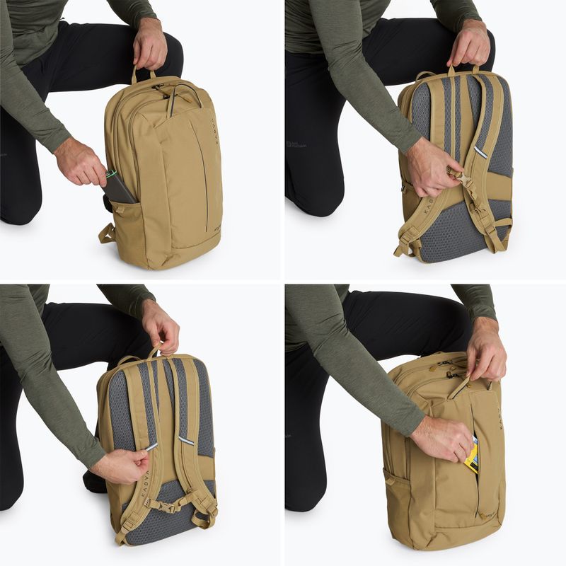 Turistinė kuprinė Kadva anyWAY 25 l smėlio spalvos 8