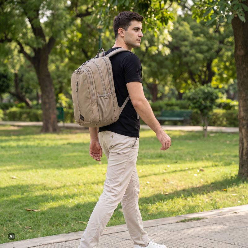 Turistinis kuprinė KADVA Concise 20 l smėlio spalvos 6