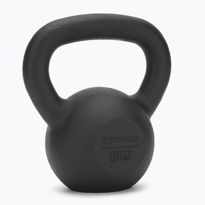 Ketaus Kettlebell TREXO 6kg juodas